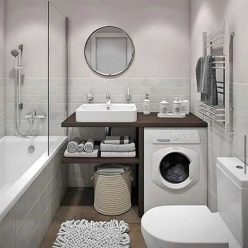 Дизайн ванной с маленькой площадью