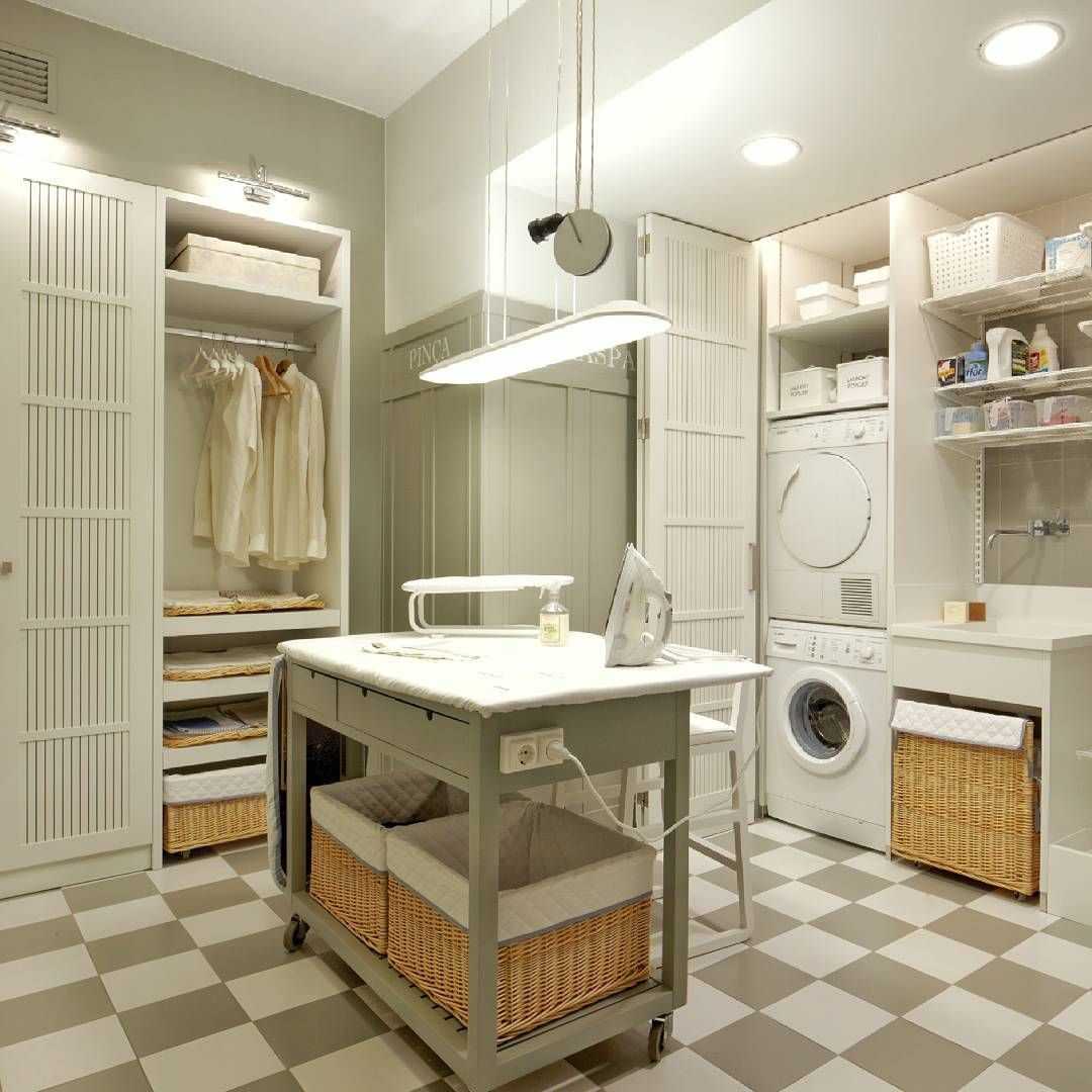 Стиральная машина на кухне, в ванной и другие идеи по дизайну домашней прачечной + фото