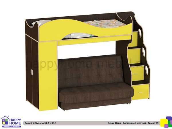 Чердак кровать с диваном внизу для родителей:обзор рынка и 4 необычных варианта