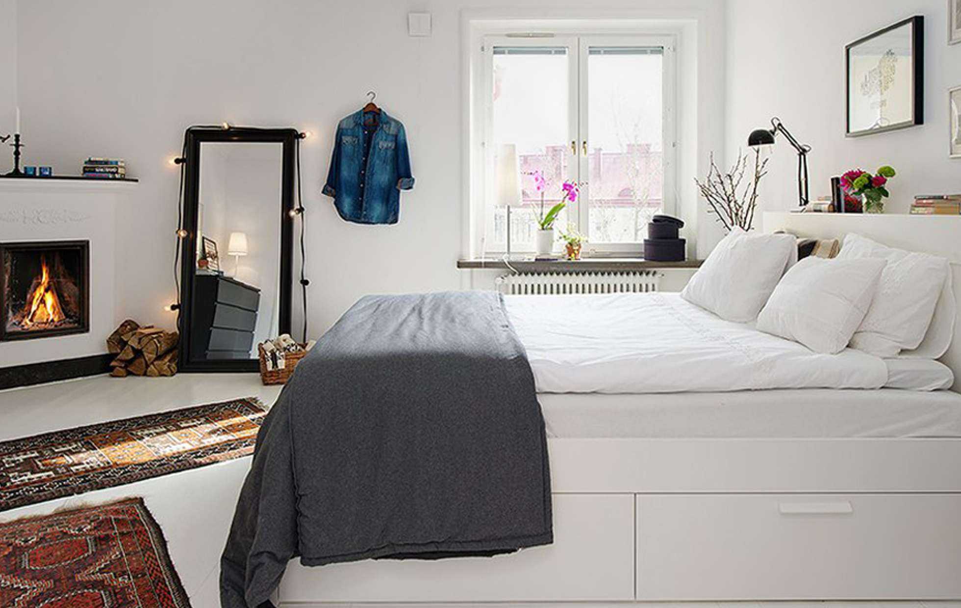 Спальня в скандинавском стиле - дизайн для дома