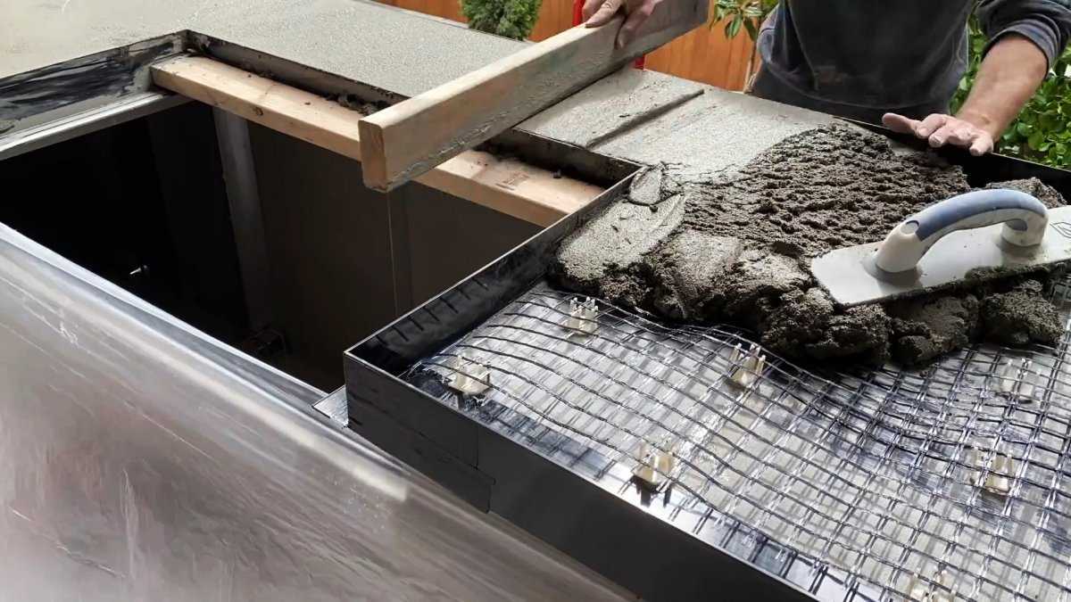 Столешница из бетона своими руками | онлайн-журнал о ремонте и дизайне