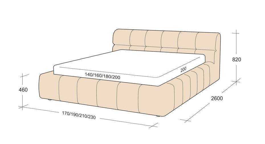 Какие размеры имеет стандартная двуспальная кровать