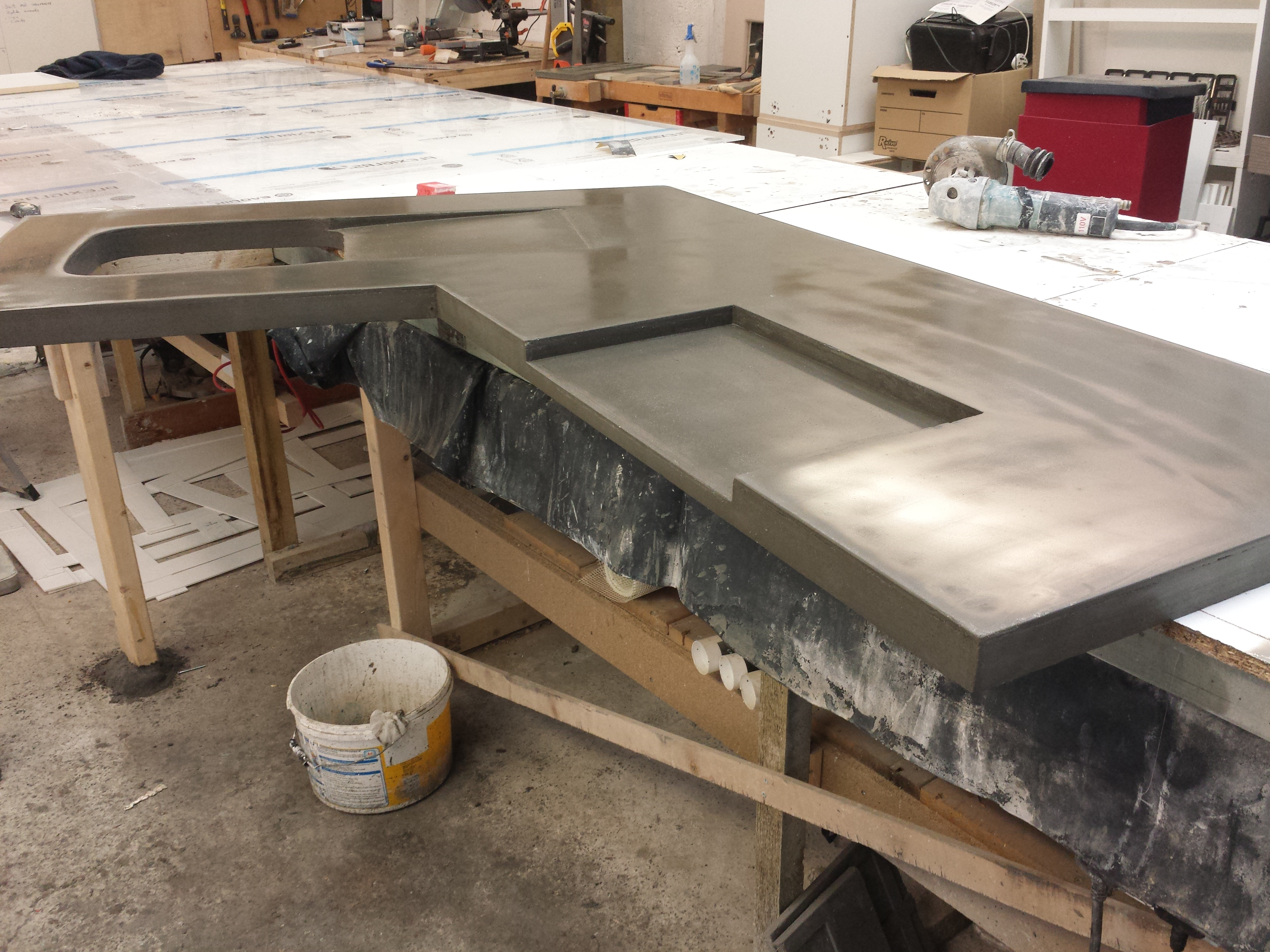 Столешница из бетона своими руками – как сделать бетонную столешницу