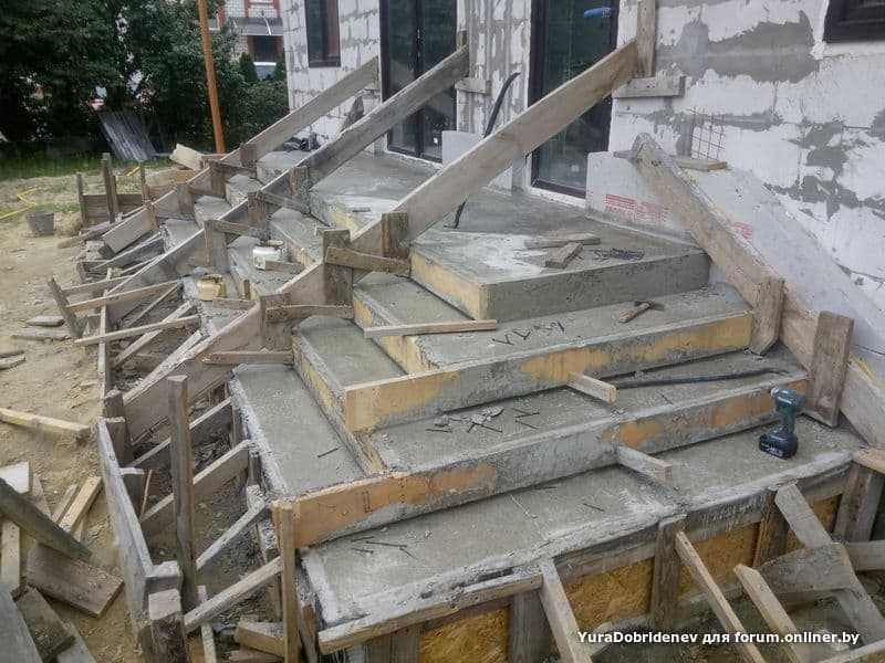 Крыльцо из бетона своими руками: поэтапная инструкция
