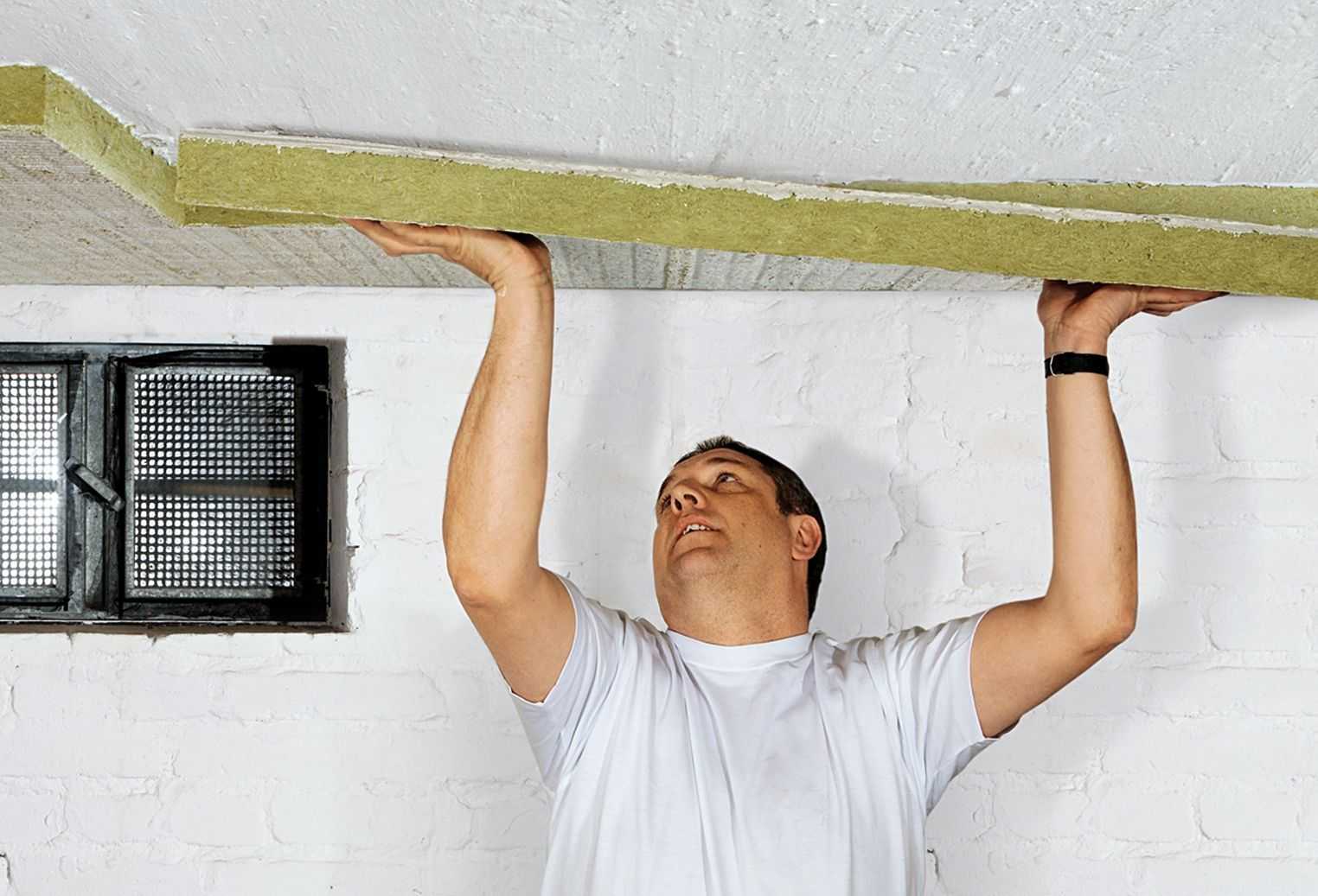 Утепление потолка и как правильно утеплить бетонный изнутри в квартире последнего этажа