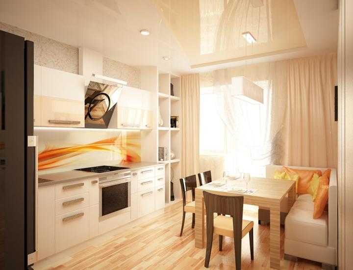 Кухня-гостиная 14 кв. м с диваном: реальные фото, дизайн, современные идеи, планировка