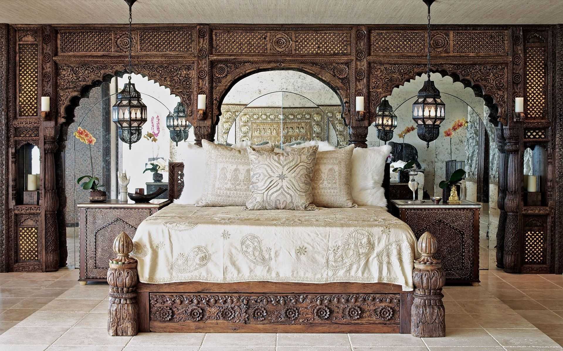 Интерьер марокканский стиль спальняя