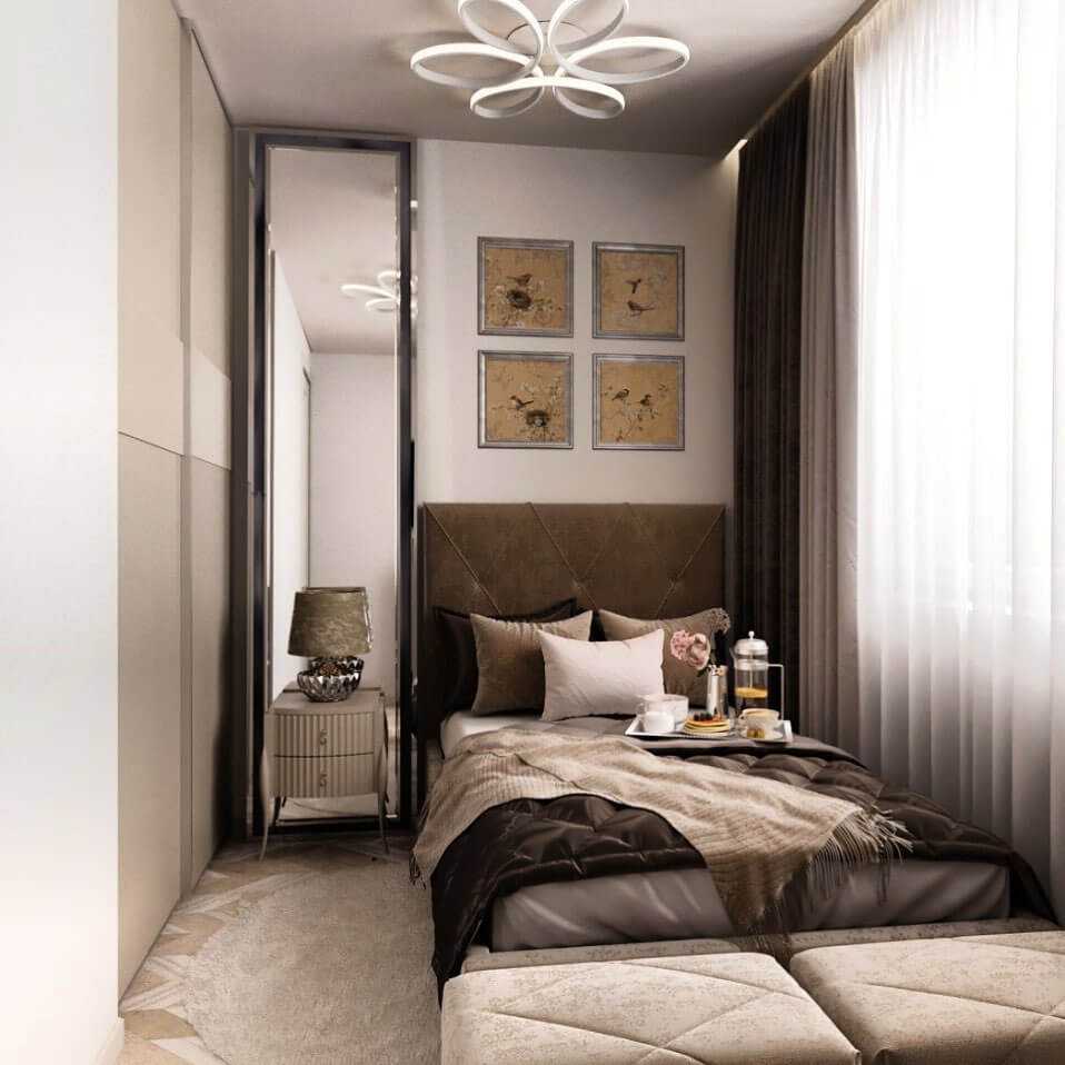 Дизайн для спальни с маленькой площадью