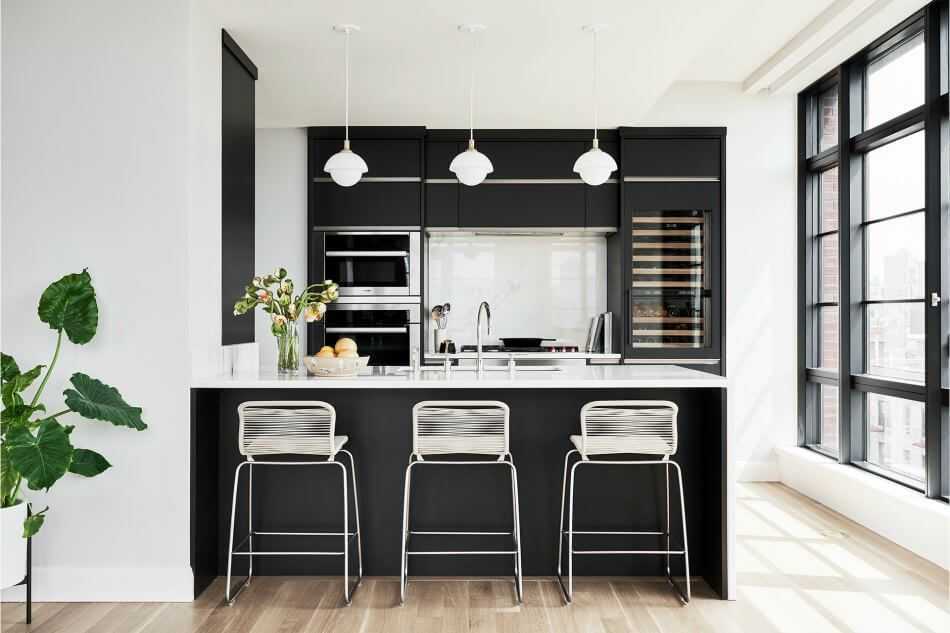 Черный цвет в интерьере кухни – 150 фото, 3 правила и 6 удачных сочетаний