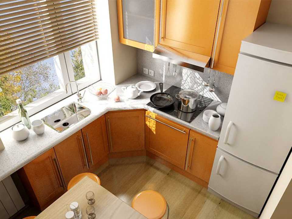 Кухни для 6 кв м дизайн фото