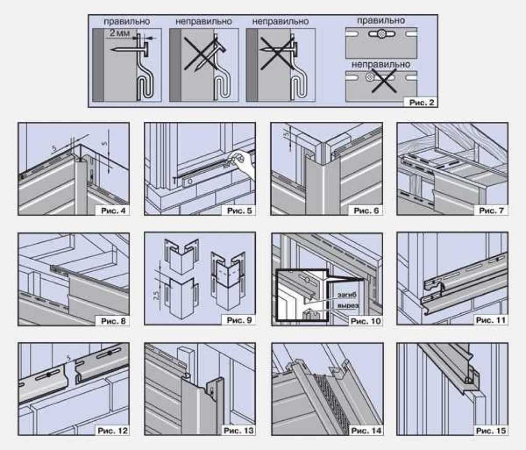 Монтаж сайдинга схема монтажа