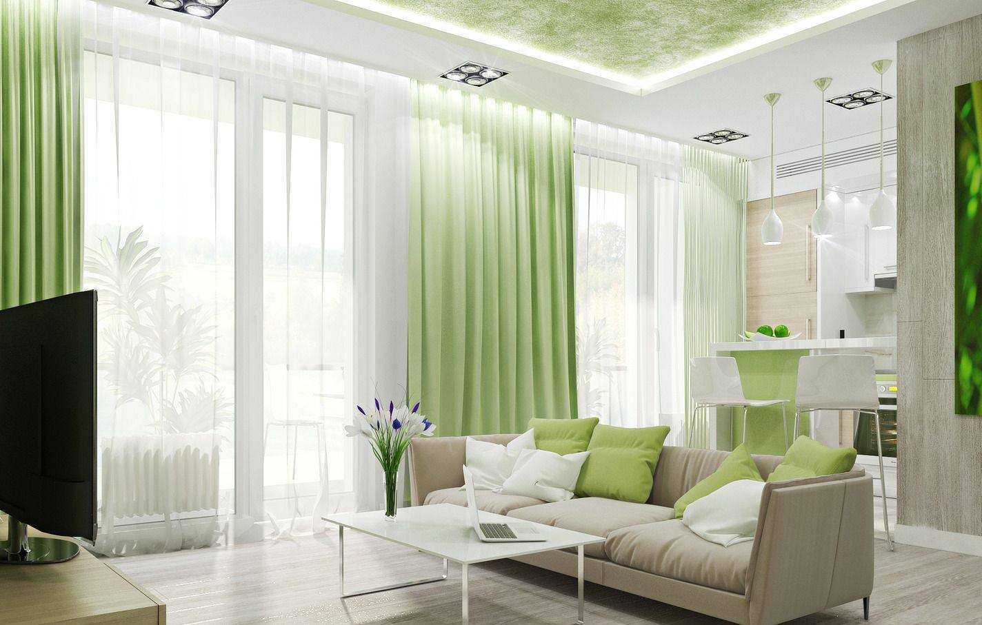 Салатовые шторы: 120 фото новинок дизайна. обзор лучших идей по выбору цвета для штор