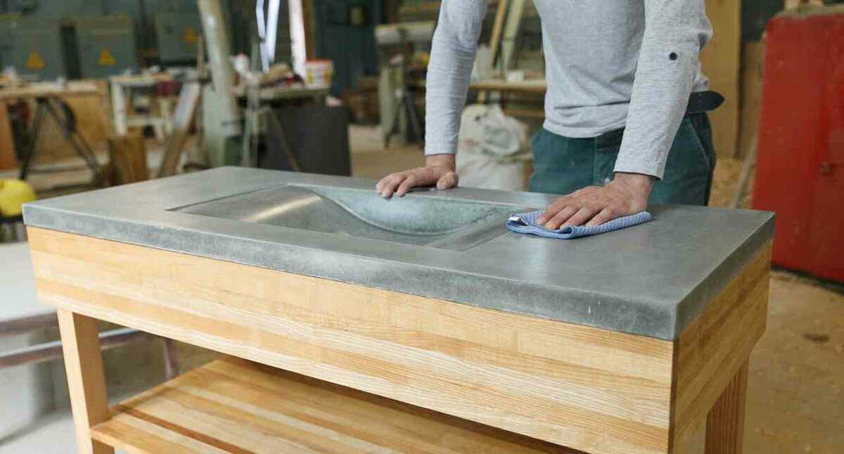 Как сделать бетонную столешницу своими руками: легко и просто, для кухни, инструкция, имитирующую натуральный камень, советы, фото