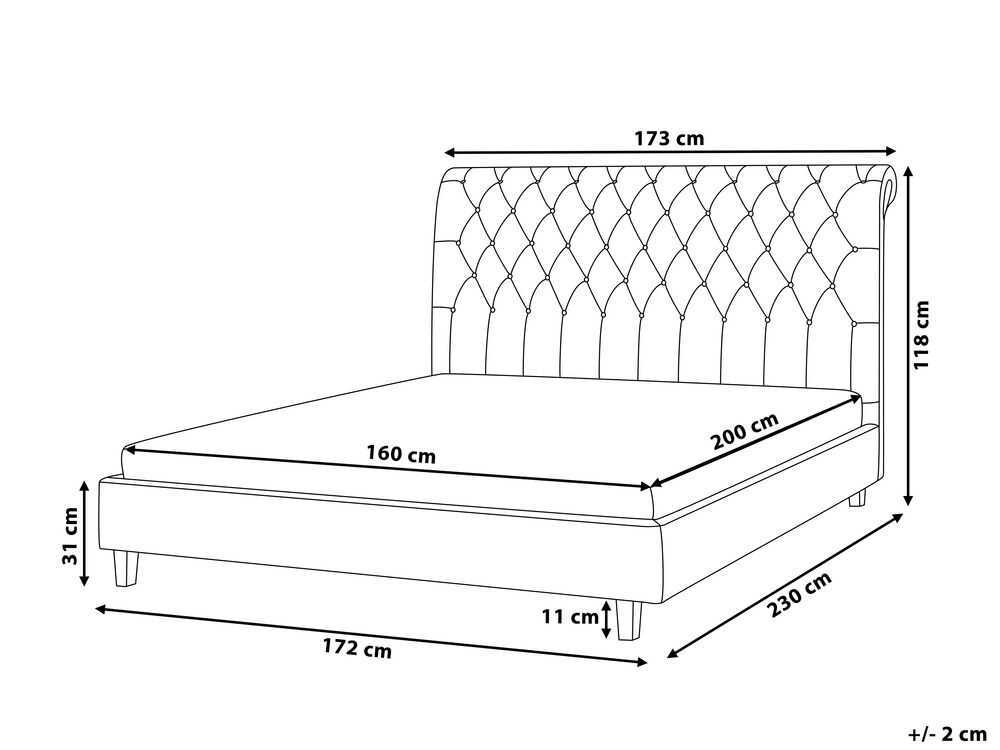 Стандартные размеры подростковой кровати — 180х80, 200х90 см
