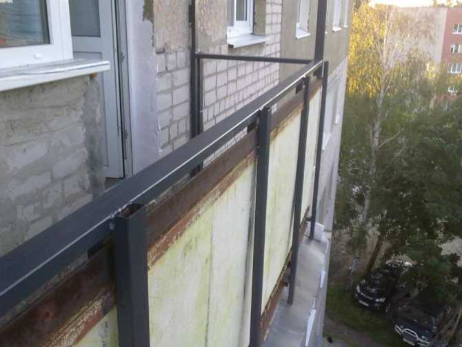 Подготовка к остеклению балкона и лоджии - варианты парапета