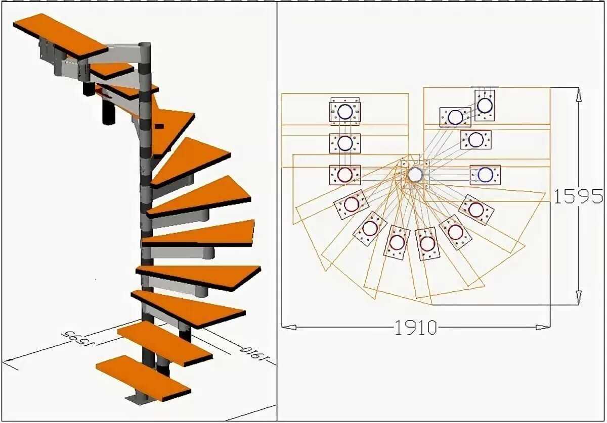 Винтовая лестница на чердак своими руками: разновидности винтовых конструкций – деревянные, металлические.