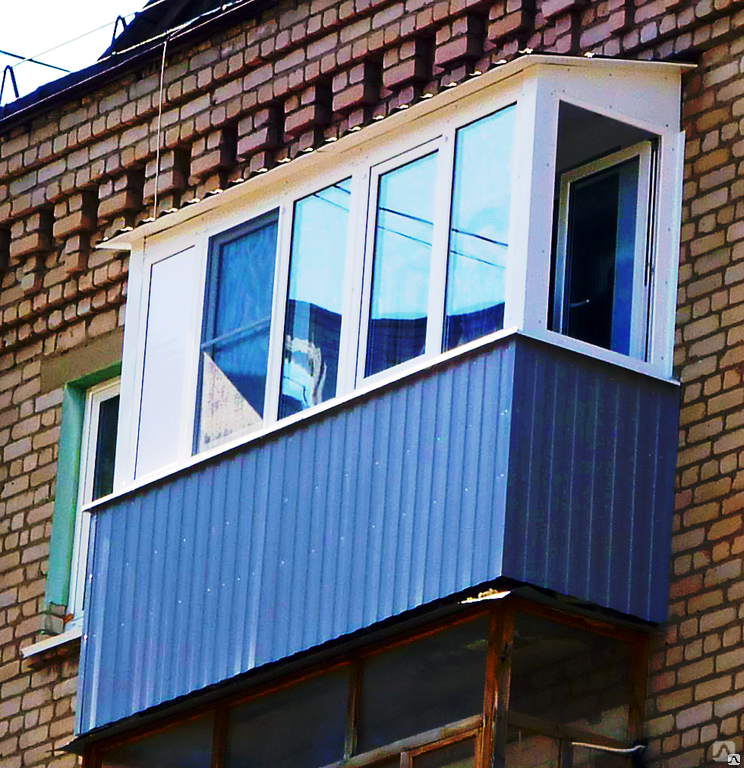 Как обшить балкон профнастилом снаружи своими руками