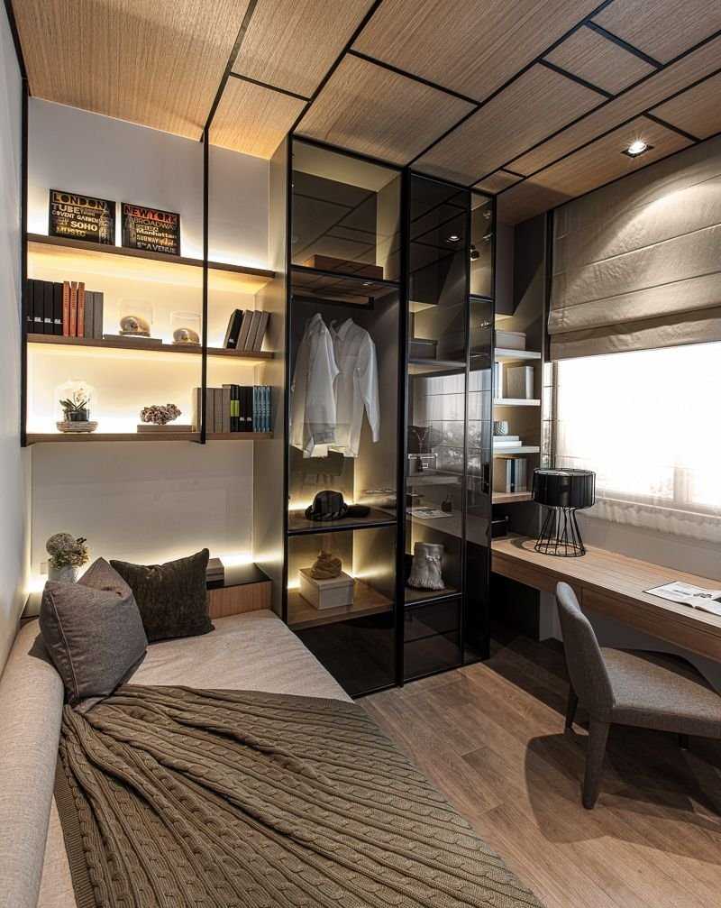 Кабинет-спальня в одной комнате - секреты дизайна интерьера