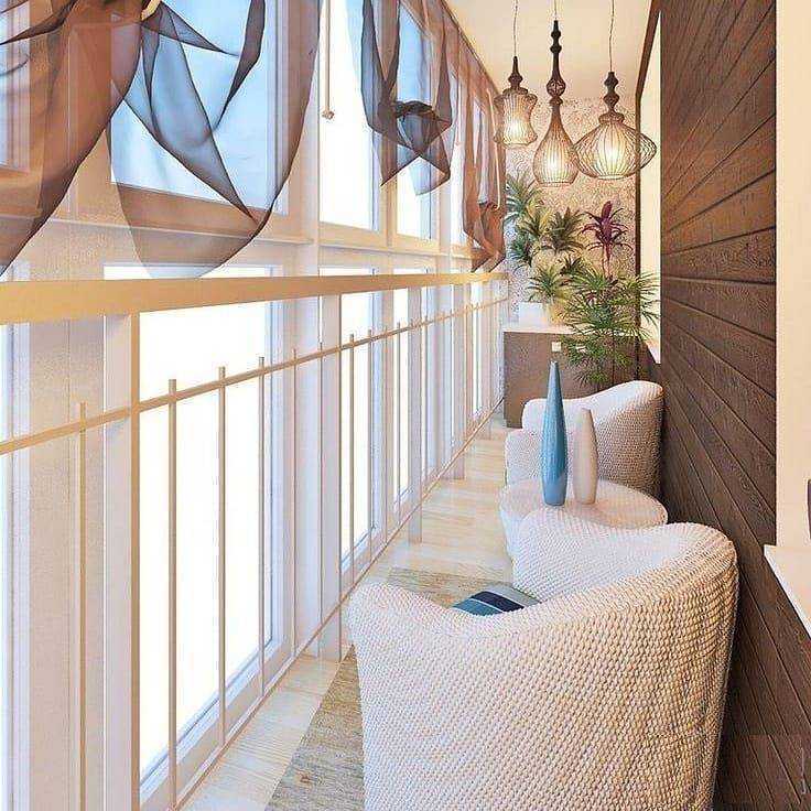 Дизайн штор на балкон фото