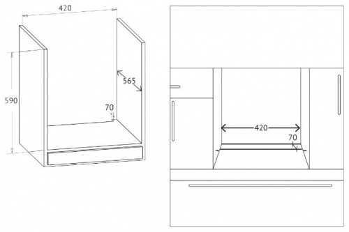 Шкаф под духовой шкаф: тумба под варочную панель, размеры для встраиваемой техники, установка варочной поверхности в пенал своими руками