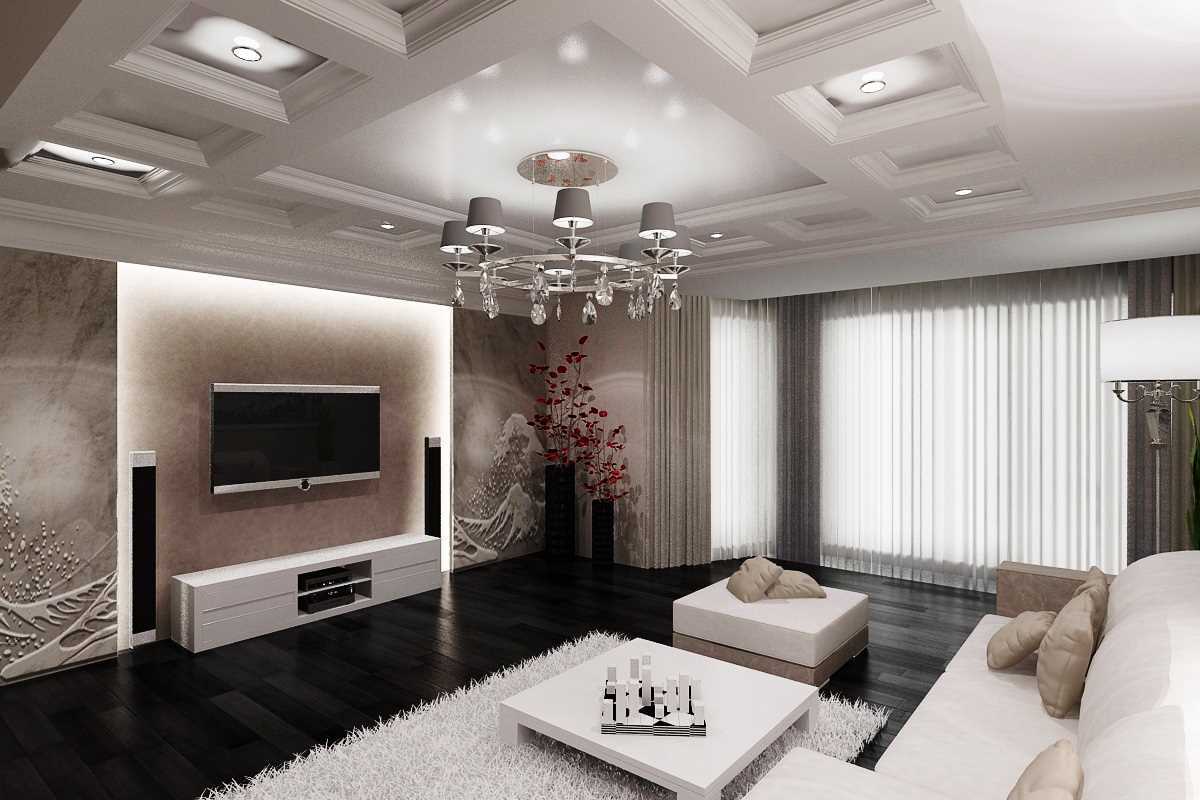 Красивый дизайн гостиной комнаты фото в современном стиле