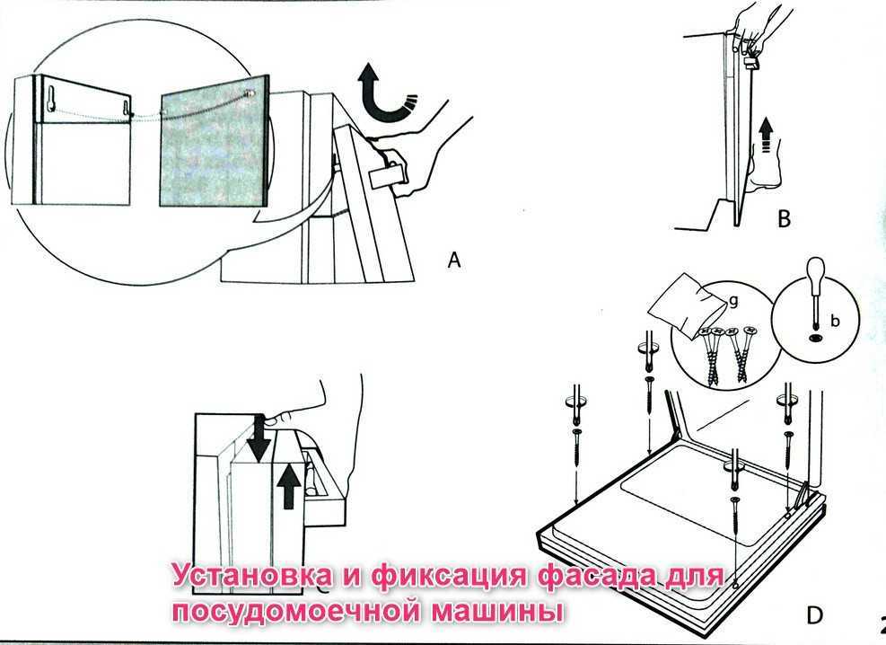 Схема подключения посудомоечной машины настольной