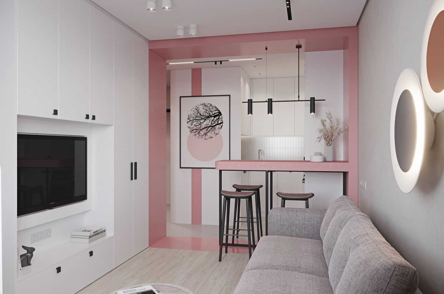 Дизайн двухкомнатной квартиры — фото современных проектов