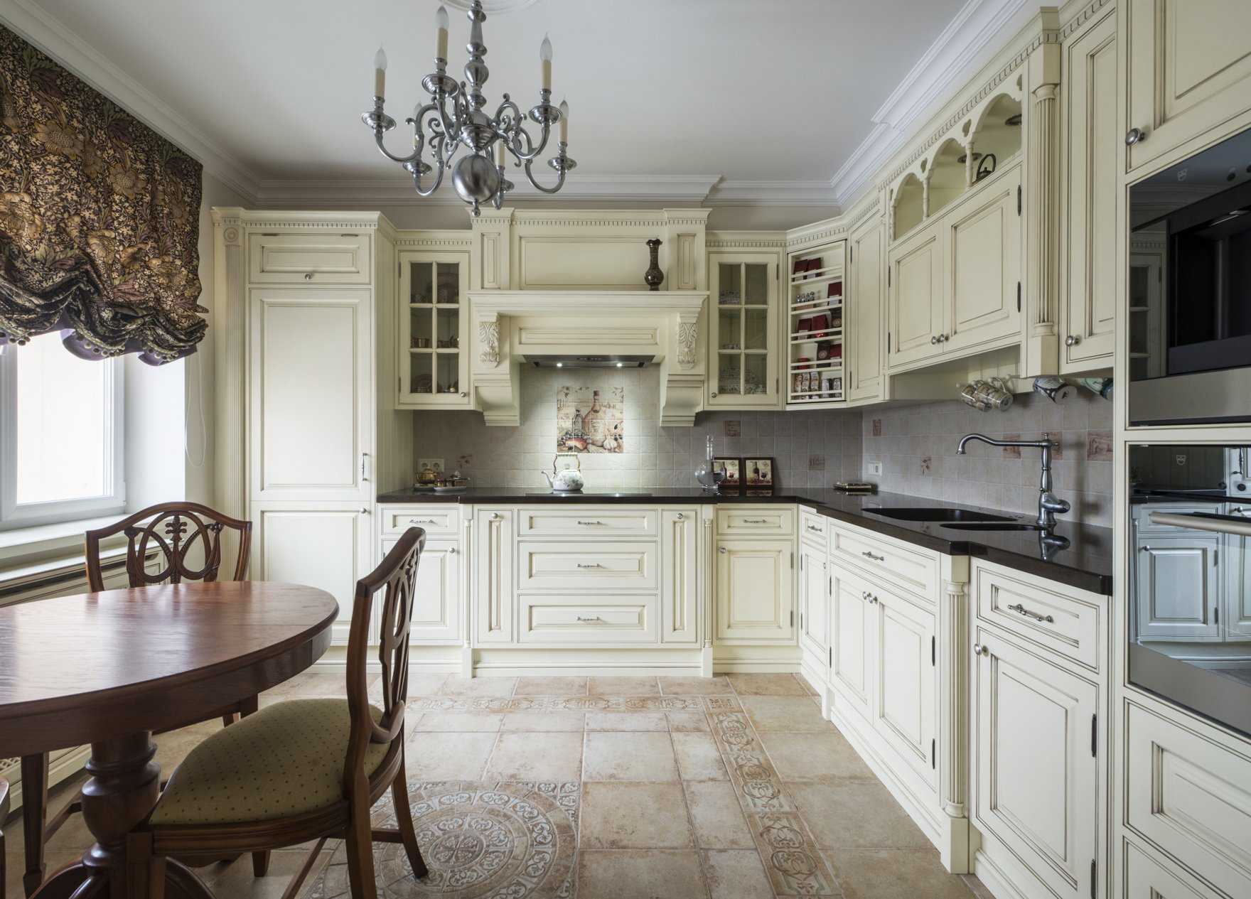 Кухня в классическом стиле дизайн интерьера фото