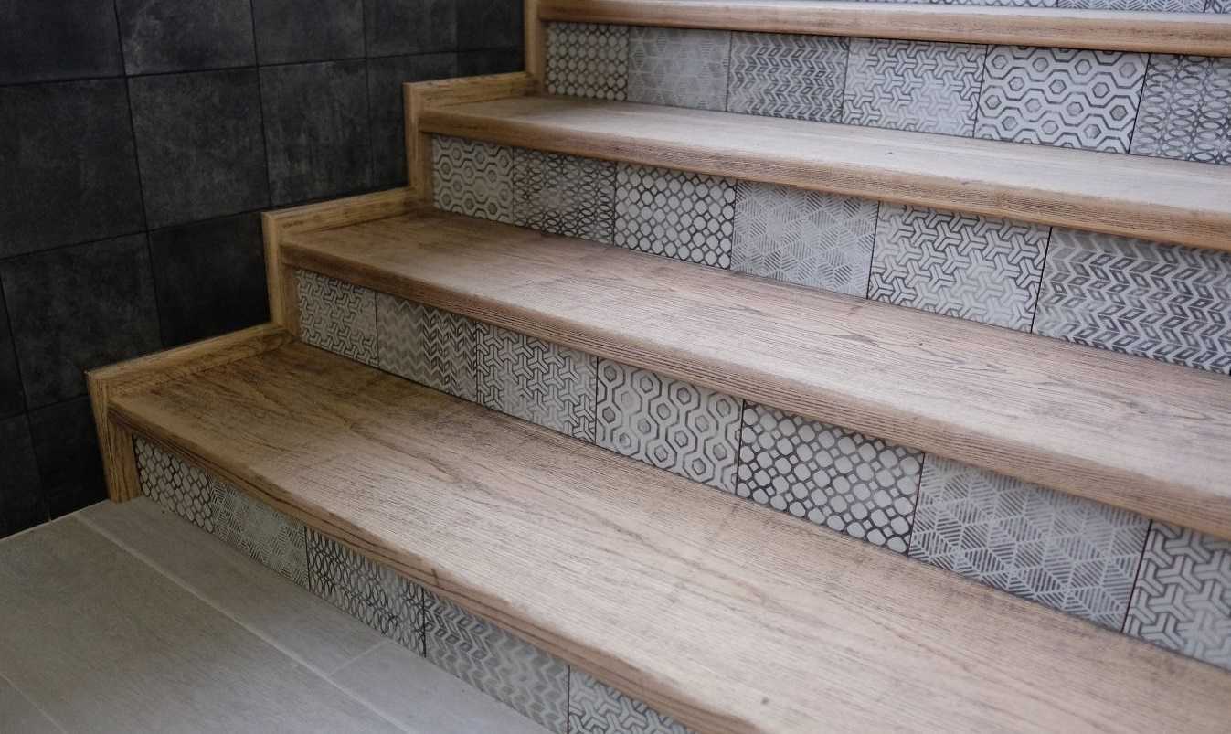 Плитка для ступеней лестницы внутри дома своими руками