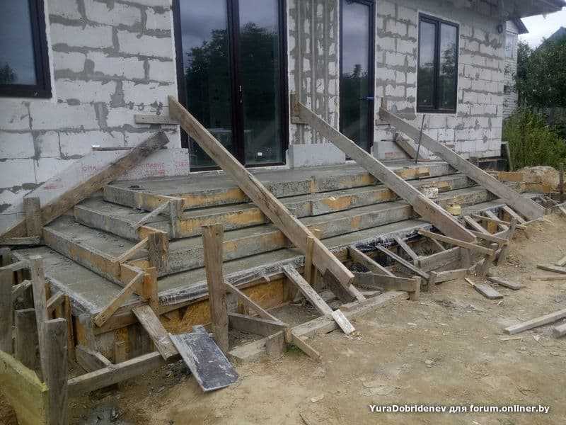 Делаем бетонные ступени для крыльца: пошаговая инструкция