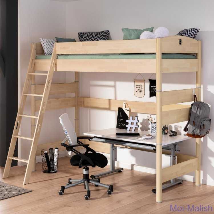 Кровать-чердак с рабочей зоной (165+ фото): оригинальные идеи для небольших помещений